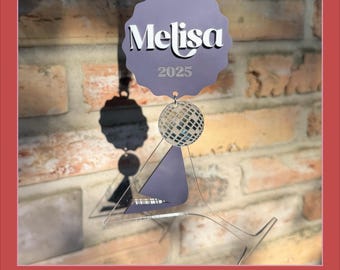 Custom Disco Martini Ornament SVG - Commercial Use License Included