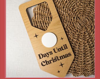 Countdown to Christmas Door Hanger SVG - Commercial Use License Included