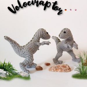 Velociraptor * Dinosaurs * Crochet Pdf pattern * amigurumi toy