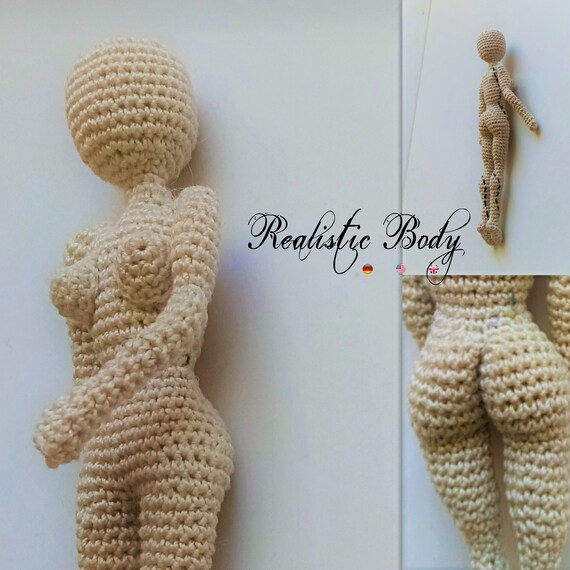 Mu eca Realista Cuerpo Base Mujer Patr n archivo Pdf crochet
