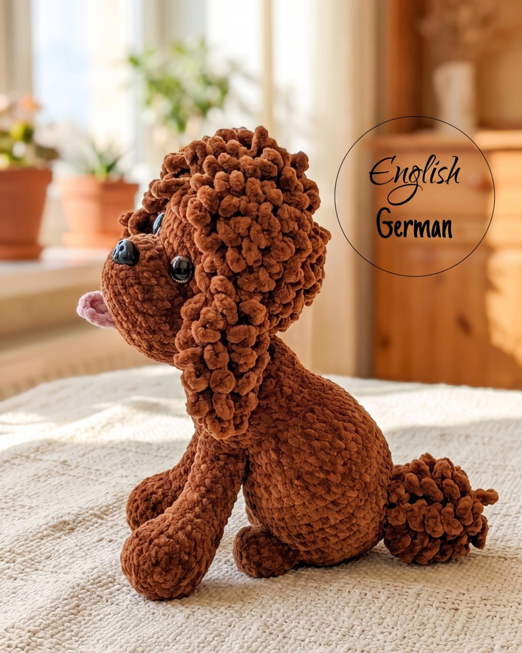 36 Poodle Crochet Patterns to Stitch Adorable Dogs, Toys, and Textured Amigurumi 7 Crochet Pattern Poodle Low Sew Amigurumi Puppy Woolaymo