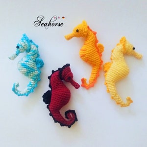 Seahorse * Crochet Pdf pattern * Marine animals * Sea creatures * amigurumi toy