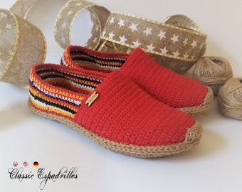 Classic Espadrilles * Pdf file pattern * Real shape soles