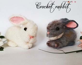 Padrão de crochê de coelho * Brinquedo Amigurumi * Item digital * Coelho