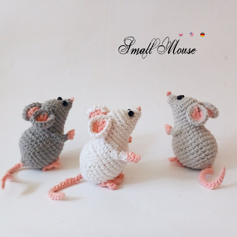 Small Mouse Crochet Pdf pattern Mice pattern amigurumi toy Easy crochet pattern image 2