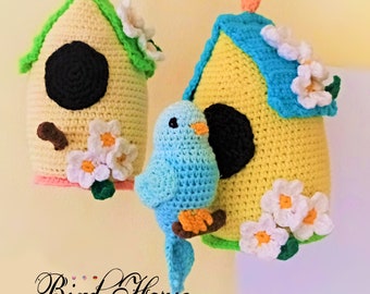 Bird House * Pdf file pattern * Easter decorations * Home decor