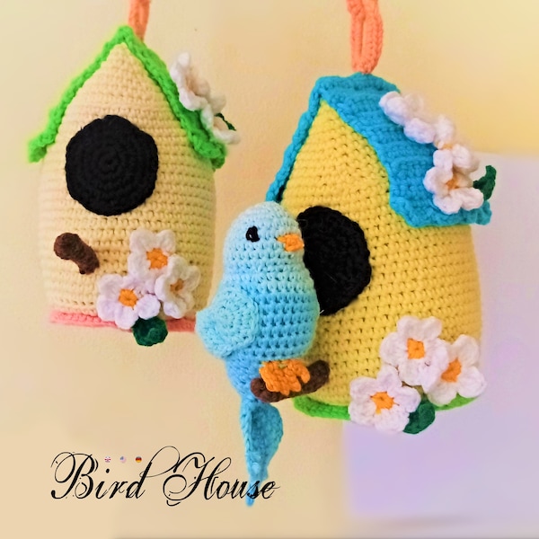 Bird House * Pdf file pattern * Easter decorations * Home decor