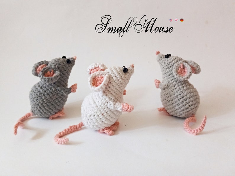 Small Mouse Crochet Pdf pattern Mice pattern amigurumi toy Easy crochet pattern image 8