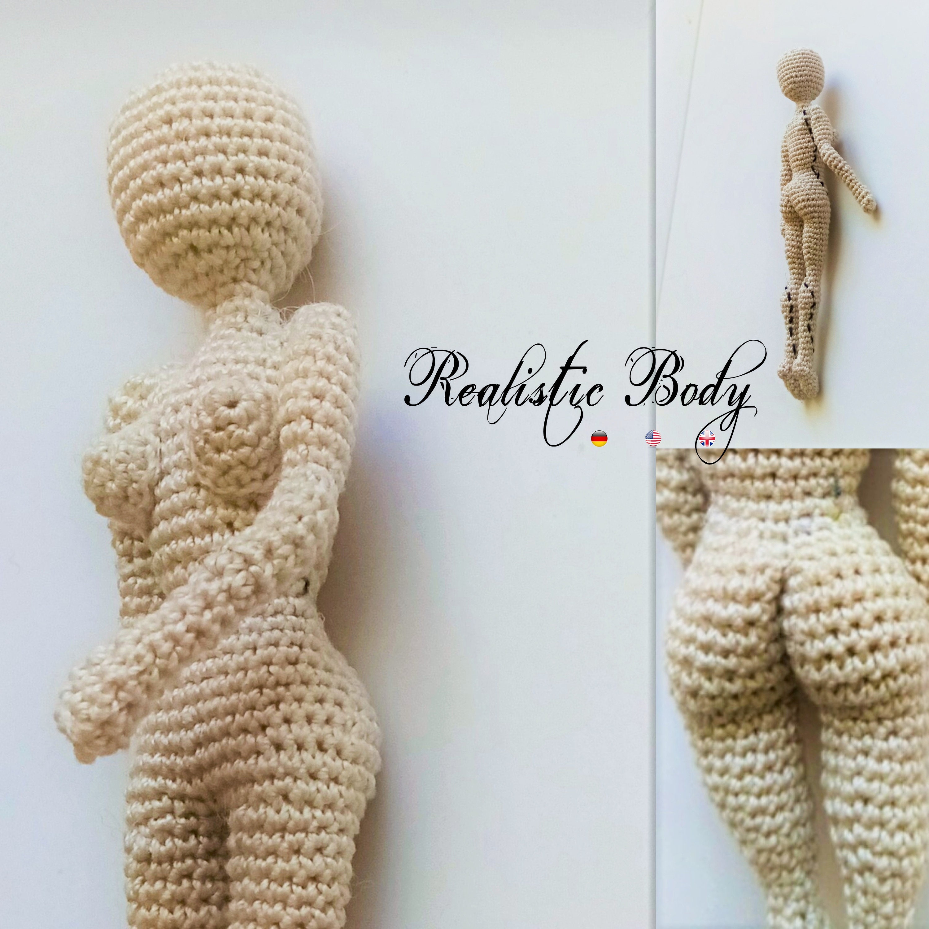 Crochet realistic doll hotsell