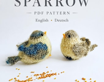 Sparrow Crochet Pattern: Realistic Amigurumi Bird (PDF) Woolaymo
