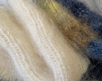 Mohair Socks women US 7-9 Ready to ship, long hair mohair * Womens socks Fluffy Cuddly socks * Hand knit, handmade mohair