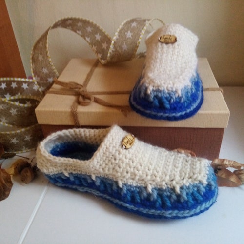 Crochet Moccasins Pdf File Pattern Afghan Yarn Slippers - Etsy