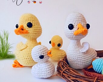 Geese, crochet Goose * PDF pattern * Duck amigurumi toy * Easter decoration * duckling