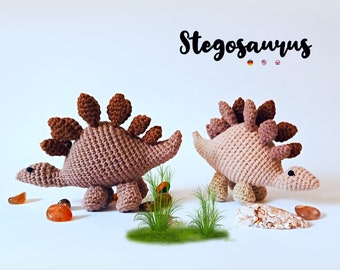 Stegosaurus * Dinosaurs * Crochet Pdf pattern * amigurumi crocheted animal