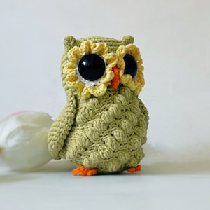 Owl, NO SEW Crochet Pdf pattern Amigurumi toy Home Decor image 6