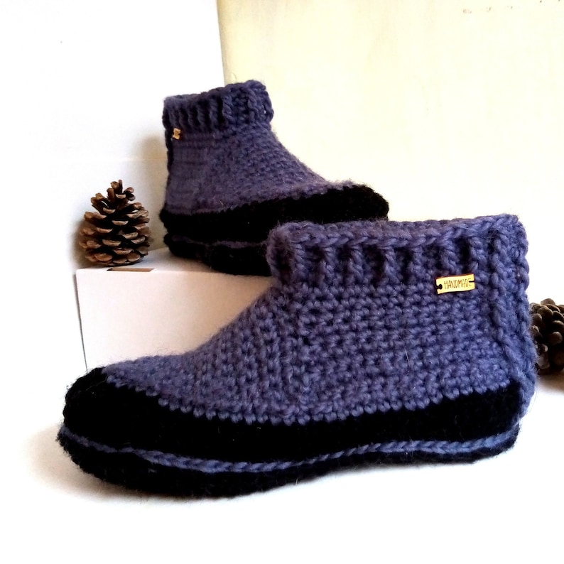 Crochet Slippers Boots Pdf file pattern image 6