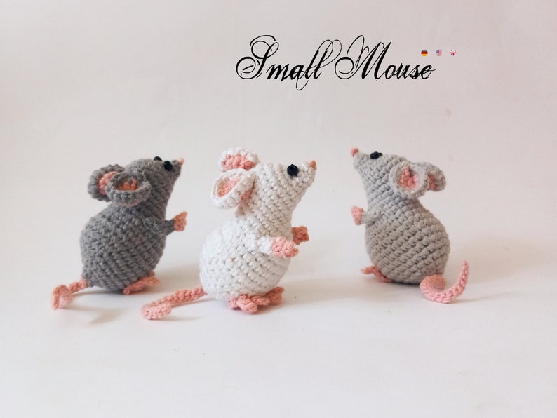 Small Mouse Crochet Pdf pattern Mice pattern amigurumi toy Easy crochet pattern image 7