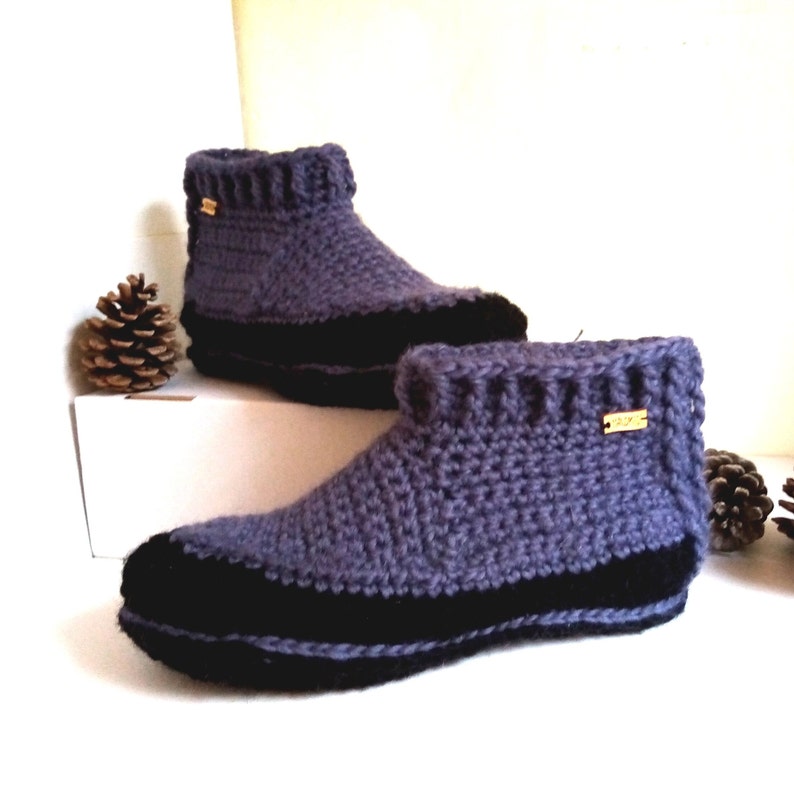 Crochet Slippers Boots Pdf file pattern image 4