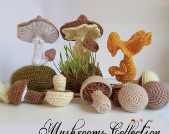 Mushrooms Collection * Pdf file pattern * Easter decorations * Home decor