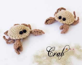 Crab * Crochet Pdf pattern * Marine animals * Sea creatures * amigurumi toy