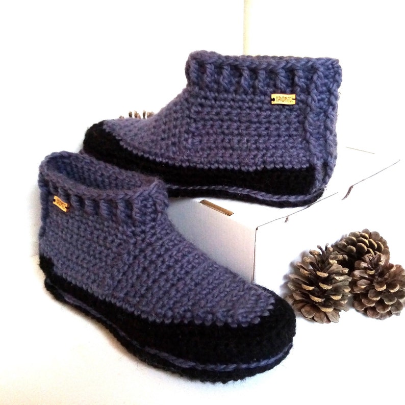 Crochet Slippers Boots Pdf file pattern image 5