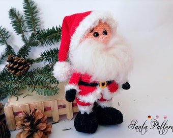 Santa * Pdf file pattern * Christmas amigurumi pattern * Xmas decorations * Crochet Santa Claus