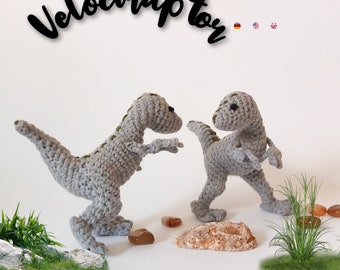 Velociraptor * Dinosaurs * Crochet Pdf pattern * amigurumi toy