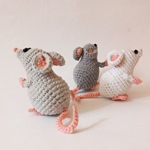Small Mouse Crochet Pdf pattern Mice pattern amigurumi toy Easy crochet pattern image 4