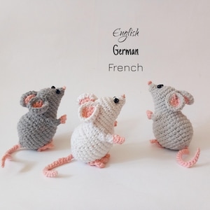 Crochet Small Mouse Pattern PDF – Easy Amigurumi Toy Keychain