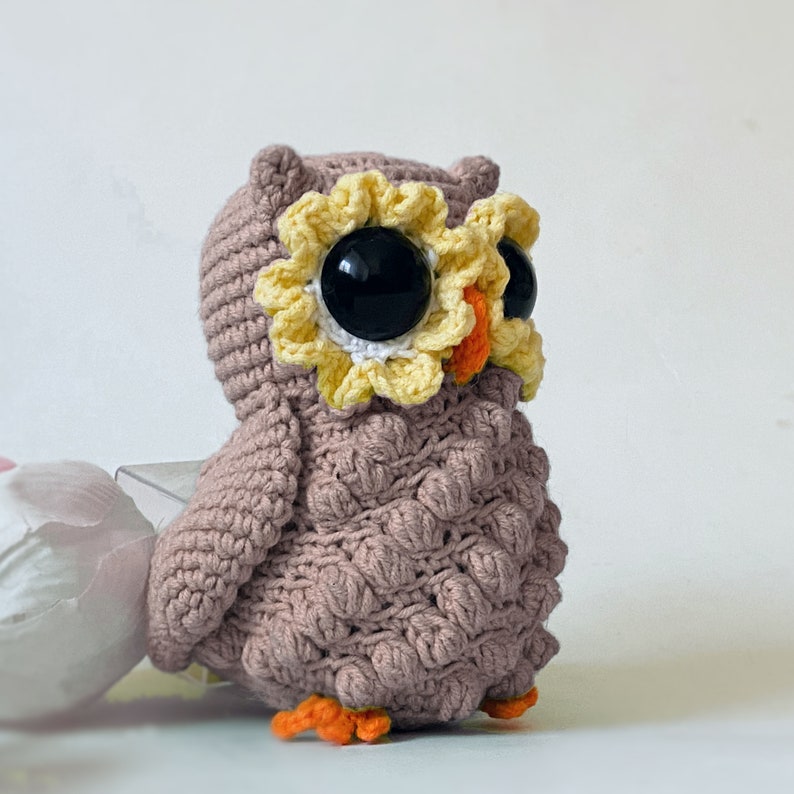 Owl, NO SEW Crochet Pdf pattern Amigurumi toy Home Decor image 5