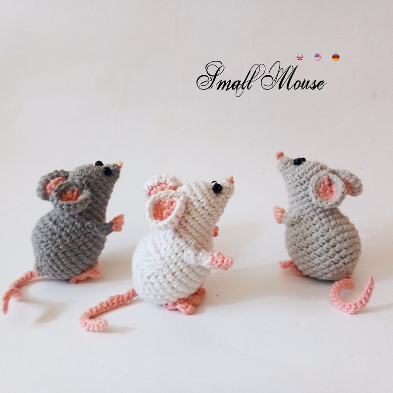 Small Mouse Crochet Pdf pattern Mice pattern amigurumi toy Easy crochet pattern image 1