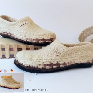 Crochet slippers * Moccasins or Boots * Easy Pdf crochet pattern * Afghan yarn