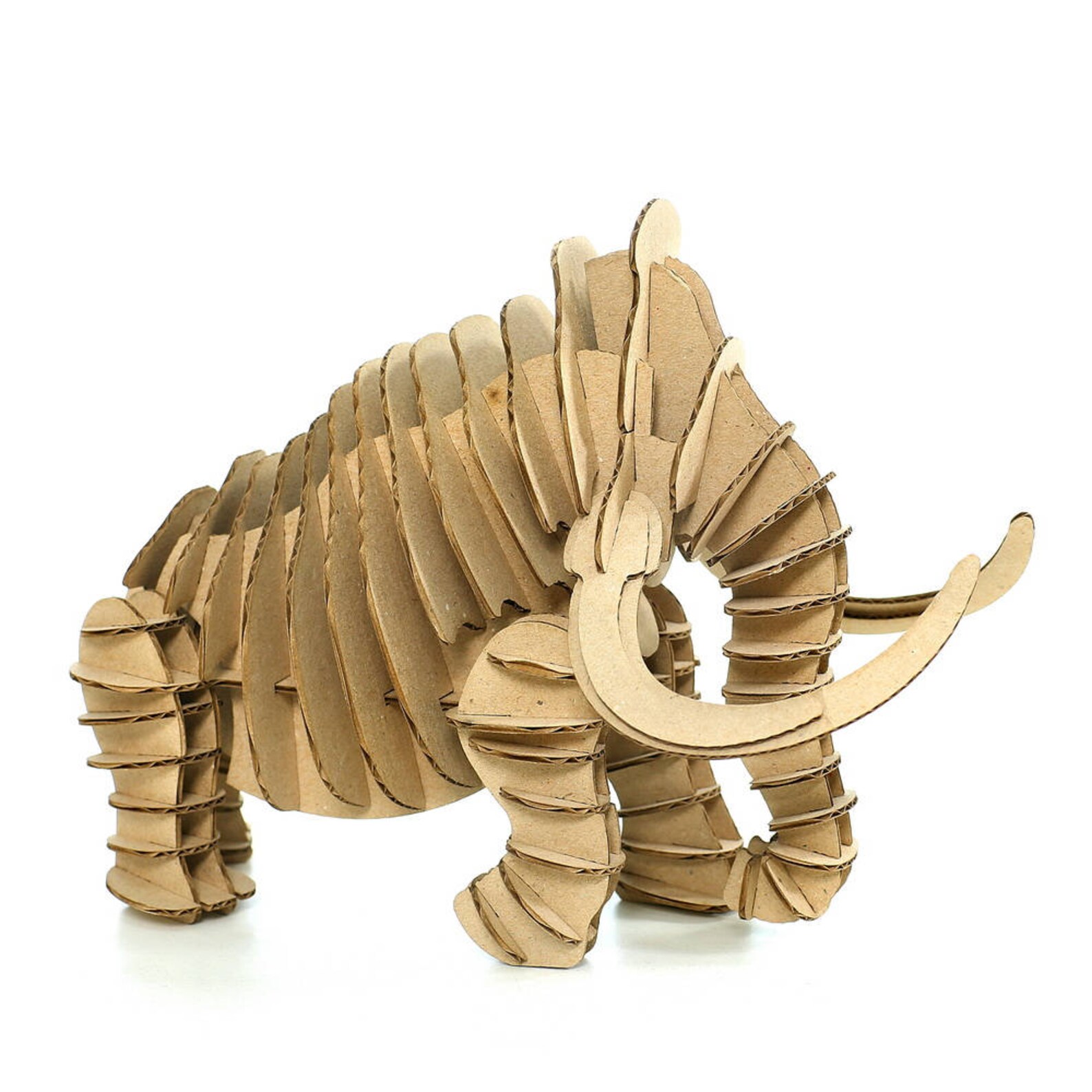 Mammoth 3D Cardboard Puzzle3D Puzzle GameCardboard Etsy