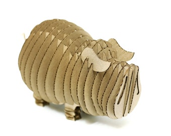 Pig 3D Cardboard Puzzle,3D Puzzle Game,Cardboard Puzzle,Cardboard Toy,Cardboard Game,Eco Accessory,Eco Present