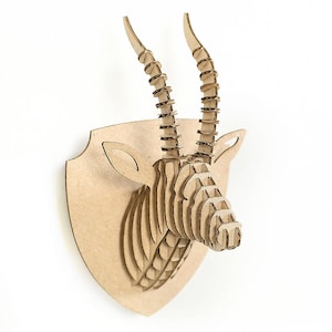 Aimant de réfrigérateur Gazelle 3D Puzzle en carton