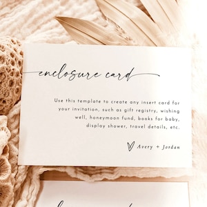 Tarjeta de recinto minimalista, inserción de invitación de boda moderna, inserción de boda, tarjeta de recinto imprimible, tarjeta de inserción de invitación editable, M9