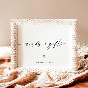 Panneau minimaliste pour cartes et cadeaux, modèle de panneau de mariage moderne, panneau de cadeaux de mariage, panneau de cadeau de shower de mariage, panneau de cadeau de baby shower, M9