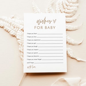 Auguri per il bambino, Baby Shower Boho, Baby Shower minimalista, Baby Shower autunnale, Baby Keepsake, Baby Shower gender neutral, BM1