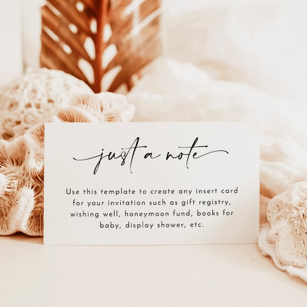 Invitation Insert Etsy
