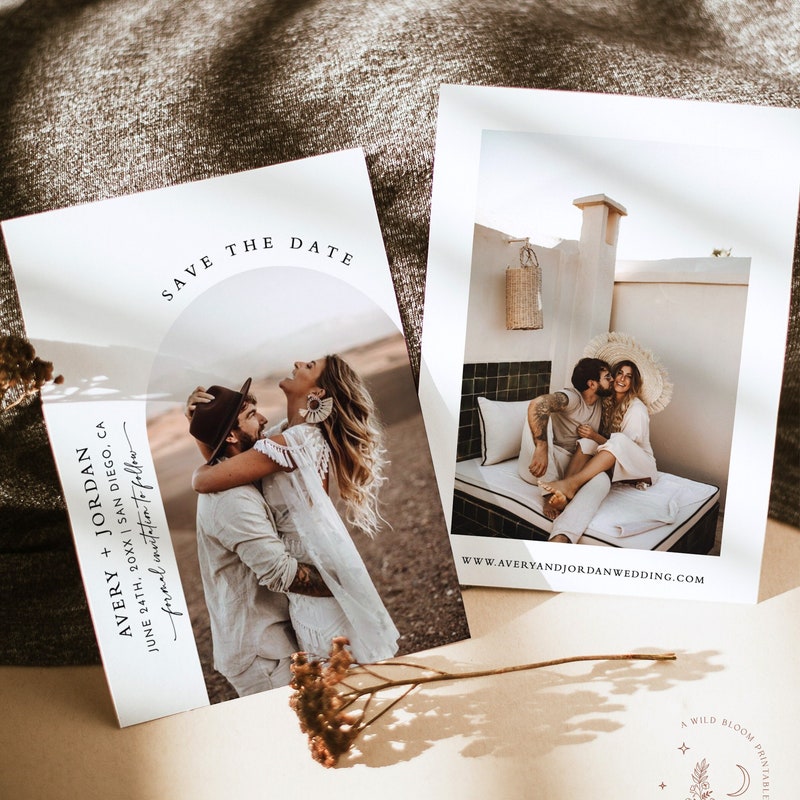 Save the Date Template Etsy