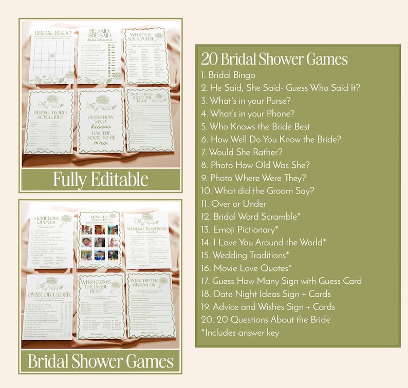 Fresh Off the Market Bridal Shower Invite Bundle, Farmer's, Instant Download, Editable Template, H4 Bild 7