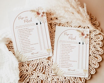 Tropical Bachelorette Party Game, Funny Adult, Instant Download, Editable Template, A2