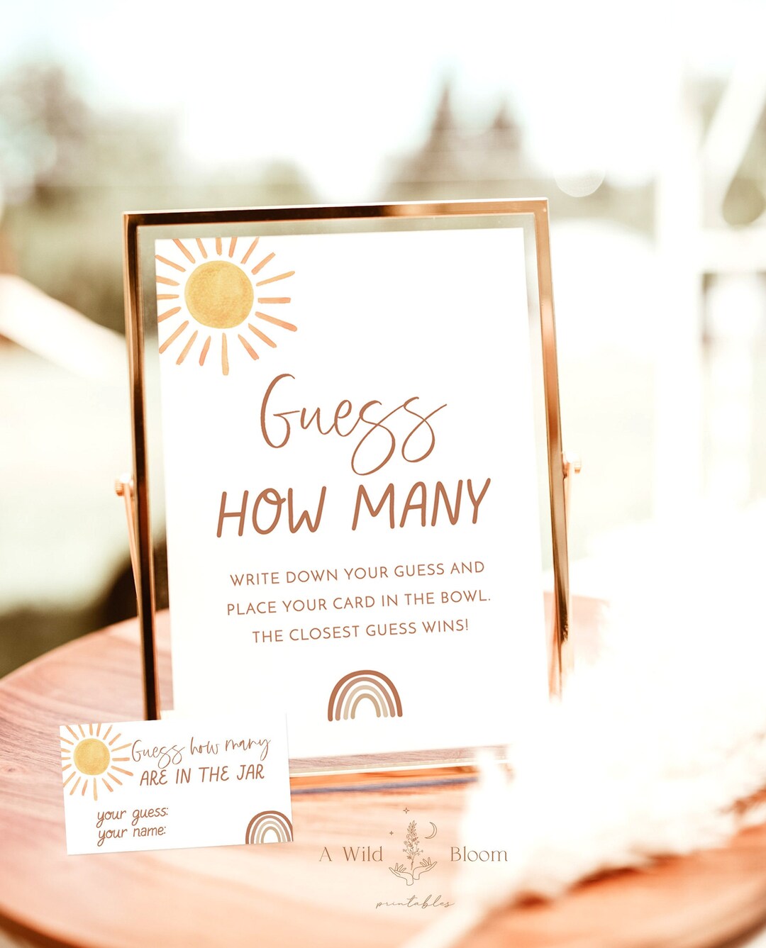 Baby shower guessing game jar Clearance