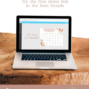Puede incluir: Una pantalla de computadora port&aacute;til que muestra un juego de baby shower imprimible. El juego es un calendario con el texto "Adivina la fecha de nacimiento del beb&eacute; Olivia". El texto es editable.
