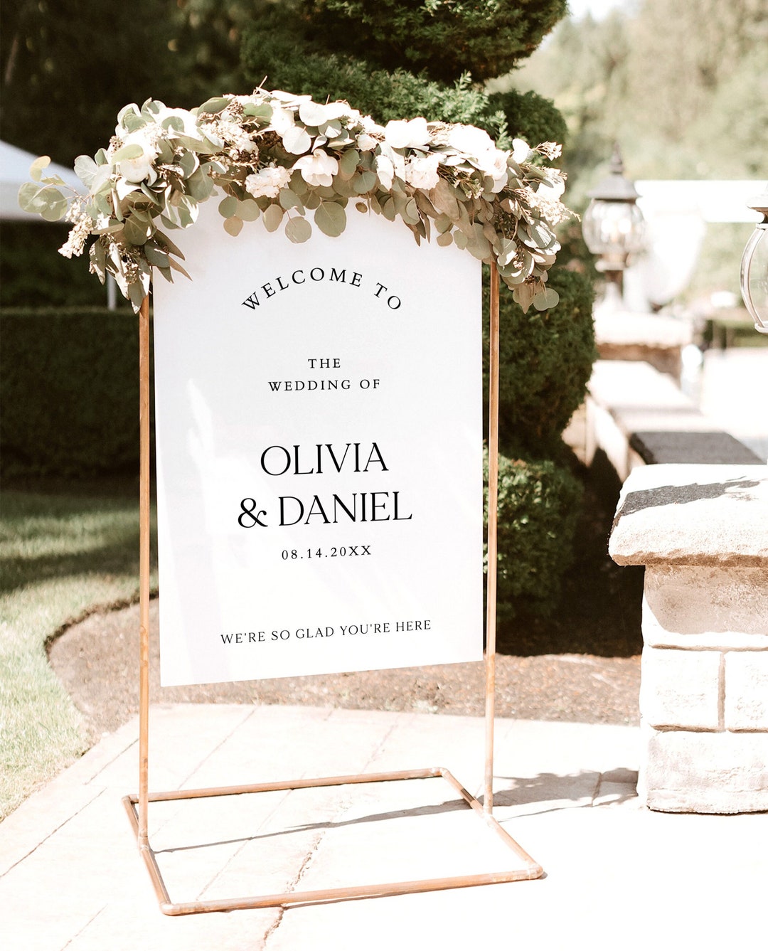 Wedding Welcome Sign Template, Minimalist, Boho, Modern, Instant ...