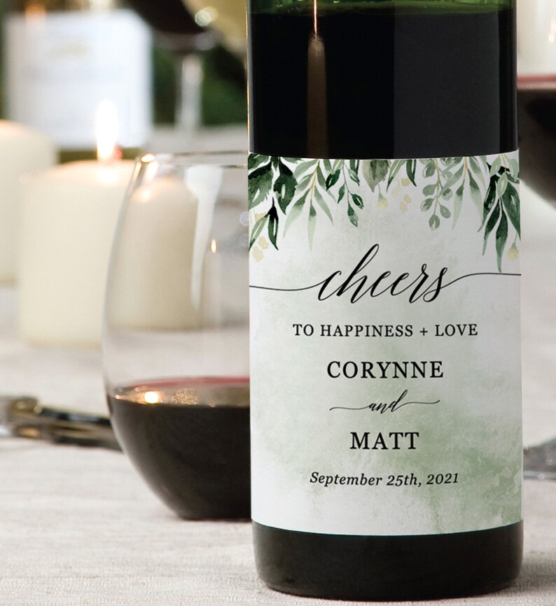 Editable Wine Bottle Label Template Printable Wine Bottle Etsy