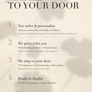 Modern Wedding Welcome Sign | Minimalist Script Celebration | Printed & Shipped image 8