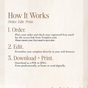 a poster with instructions for how it works