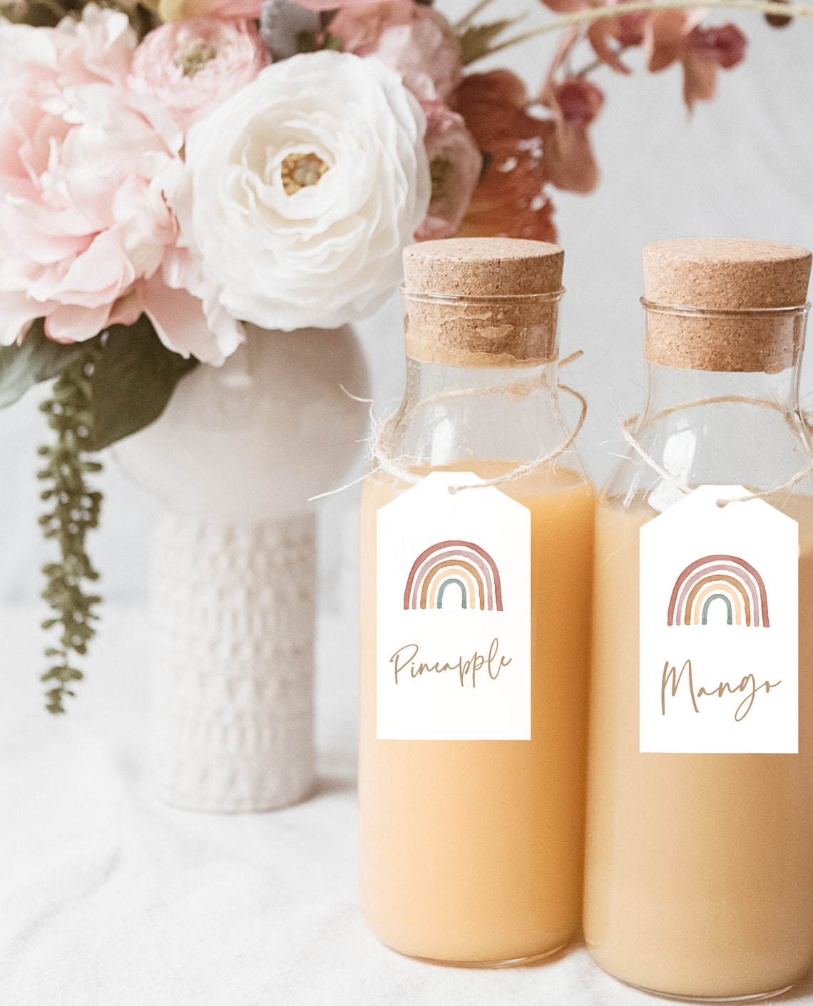 Baby Shower Mimosa Bar Sign Rainbow Baby Shower Momosa Sign Etsy