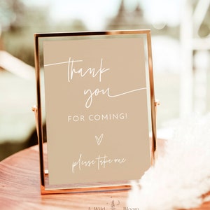 Thank You for Coming Favors Sign, Boho Favors Sign, Fall Favors Wedding Sign Template, Boho Wedding Favors Sign, Desert Shower, BM1